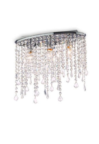 Lampa sufitowa wewnętrzna RAIN PL3 chrom - E14 3x40W 220-240V AC IP20