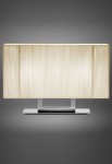 Lampa stołowa CLAVIUS G piaskowy-chrom - E27 2x70W 220-240V AC IP20 - AXOLIGHT