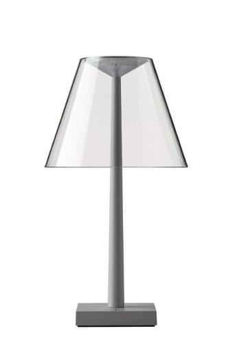 Lampa stołowa DINA T1 przezroczysty-grafitowy - LED 8,2W 2700K 600lm 220-240V 50 Hz IP20 - ROTALIANA