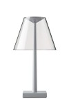 Lampa stołowa DINA T1 przezroczysty-srebrny - LED 8,2W 2700K 600lm 220-240V 50 Hz IP20 - ROTALIANA