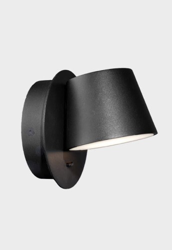 Kinkiet wewnętrzny BOT czarny - LED 6W 3000K 300lm 220-240V IP20 - KOHL Light