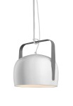 Lampa wisząca wewnętrzna BAG SE154 AB INT błyszcząca biała ceramika - E27 1x77W LED 220-240V IP20 - KARMAN