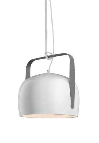 Lampa wisząca wewnętrzna BAG SE154 AB INT błyszcząca biała ceramika - E27 1x77W LED 220-240V IP20 - KARMAN