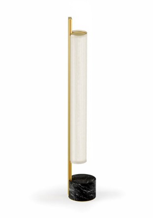 Lampa stołowa OMBRA mat brass - LED 12,2W 2700K Ra>90 456lm 220-240 V AC IP20 - PANZERI