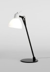 Lampa stołowa LUXY T0 GLAM metaliczny czarny-błyszczący biały - 1xE14 LED 220-240V 50 Hz IP20 - ROTALIANA
